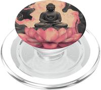 Abstract Buddha In Lotus Flower Spiritual Buddhism Buddhist PopSockets PopGrip for MagSafe