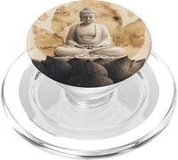 Abstract Buddha In Lotus Flower Spiritual Buddhism Buddhist PopSockets PopGrip for MagSafe