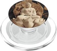 Abstract Buddha In Lotus Flower Spiritual Buddhism Buddhist PopSockets PopGrip for MagSafe