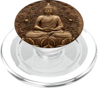 Abstract Buddha In Lotus Flower Spiritual Buddhism Buddhist PopSockets PopGrip for MagSafe
