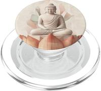 Abstract Buddha In Lotus Flower Spiritual Buddhism Buddhist PopSockets PopGrip for MagSafe