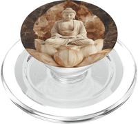 Abstract Buddha In Lotus Flower Spiritual Buddhism Buddhist PopSockets PopGrip for MagSafe