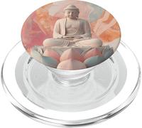 Abstract Buddha In Lotus Flower Spiritual Buddhism Buddhist PopSockets PopGrip for MagSafe