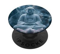 Abstract Buddha Lotus Flower Minimalistic Buddhism Buddhist PopSockets Adhesive PopGrip