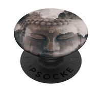 Abstract Buddha Lotus Flower Minimalistic Buddhism Buddhist PopSockets Adhesive PopGrip