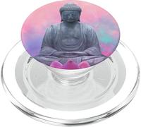Abstract Buddha Lotus Flower Minimalistic Buddhism Buddhist PopSockets PopGrip for MagSafe