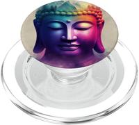 Abstract Buddha Lotus Flower Minimalistic Buddhism Buddhist PopSockets PopGrip for MagSafe