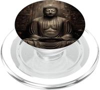 Abstract Buddha Lotus Flower Minimalistic Buddhism Buddhist PopSockets PopGrip for MagSafe