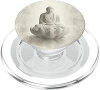 Abstract Buddha Lotus Flower Minimalistic Buddhism Buddhist PopSockets PopGrip for MagSafe