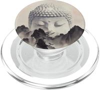 Abstract Buddha Lotus Flower Minimalistic Buddhism Buddhist PopSockets PopGrip for MagSafe