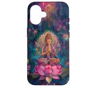 Abstract Buddha - Lotus Flower - Spiritual Buddhism Buddhist Case for iPhone 16