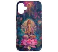 Abstract Buddha - Lotus Flower - Spiritual Buddhism Buddhist Case for iPhone 16 Plus