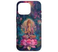 Abstract Buddha - Lotus Flower - Spiritual Buddhism Buddhist Case for iPhone 16 Pro