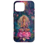Abstract Buddha - Lotus Flower - Spiritual Buddhism Buddhist Case for iPhone 16 Pro Max