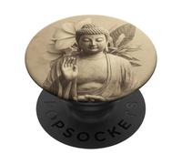 Abstract Buddha Lotus Flower Spiritual Buddhism Buddhist PopSockets Adhesive PopGrip
