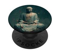 Abstract Buddha Lotus Flower Spiritual Buddhism Buddhist PopSockets Adhesive PopGrip