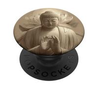 Abstract Buddha Lotus Flower Spiritual Buddhism Buddhist PopSockets Adhesive PopGrip