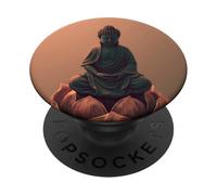 Abstract Buddha - Lotus Flower - Spiritual Buddhism Buddhist PopSockets Adhesive PopGrip