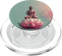 Abstract Buddha - Lotus Flower - Spiritual Buddhism Buddhist PopSockets PopGrip for MagSafe