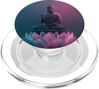 Abstract Buddha - Lotus Flower - Spiritual Buddhism Buddhist PopSockets PopGrip for MagSafe