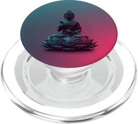 Abstract Buddha - Lotus Flower - Spiritual Buddhism Buddhist PopSockets PopGrip for MagSafe