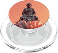 Abstract Buddha - Lotus Flower - Spiritual Buddhism Buddhist PopSockets PopGrip for MagSafe