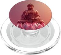 Abstract Buddha - Lotus Flower - Spiritual Buddhism Buddhist PopSockets PopGrip for MagSafe