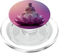 Abstract Buddha - Lotus Flower - Spiritual Buddhism Buddhist PopSockets PopGrip for MagSafe