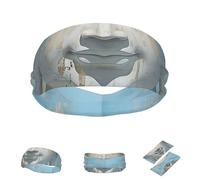 Abstract Buddha Moisture Wicking Sweatband for Sports Workouts Comfortable Fit Headband for Athletes and Fitness Enthusiasts Durable Wristband for Outdoor Activities