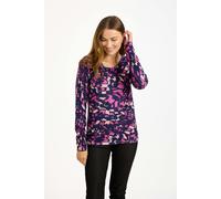 Abstract Butterfly Print Knit Jumper - Pink - 14