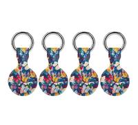 Abstract Butterflys Pattern Full Protective Cover Case with Keyring Silicone Skin
