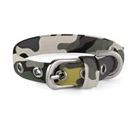 Abstract Camouflage Dog Collar Adjustable Soft and Comfortable Puppy Collars with Metal Buckle Pet Collar for Small Medium Pet