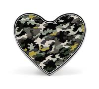 Abstract Camouflage Pattern Lapel Pin Metal Brooch Badge Round Button Enamel Style Pinback for Hats Bags Clothing Gift