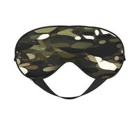 Abstract Camouflage Print Comfortable Eye Mask Breathable Adjustable Men Women Lightweight Travel Yoga Work