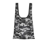 Abstract Camouflage Print Foldable Reusable Grocery Bag Lightweight Shopping Tote for Groceries Travel Beach Eco-Friendly Compact Adventure Tote