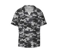 Abstract Camouflage Print Men's Short-Sleeved,Button-Down Summer Beach Casual Shirt,Casual Loose Shirt,Dress Shirts