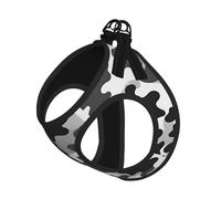 Abstract Camouflage Print Reflective Pet Leash Vest For Small Dogs & Cats, Adjustable Outdoor Walking Hiking Vest