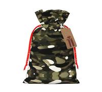 Abstract Camouflage Print Stylish Drawstring Pouches,Reusable Drawstring Gift Bags,Perfect For Holiday And Party