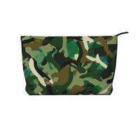 Abstract Camouflage Printed Makeup Bag Corduroy Travel Cosmetic Bags Cosmetic Case Toiletry Bag Organizer for Women Mom Girls