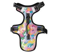 Abstract Cartoon Colorful Cloud Stars Reflective Dog Walking Gear for Dingo Hiking Cute Dog Vests for Large Dogs Chaleco para perro Medium