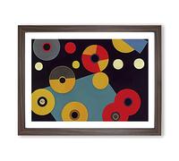 Abstract Cassette Tape Framed Print | A2 Walnut Framed Wall Art | Ready to Hang | Abstract Fantasy Picture | Living Room Bedroom Lounge Office