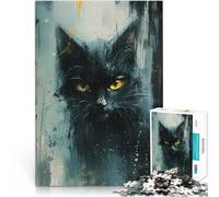 Abstract Cat~Adult Jigsaw Puzzles 1000 Pieces Help the brain exercise addictive toys to cultivate patience great gift 38x26cm