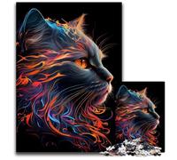 Abstract Cat Surreal_180612b - 副本 (2) - 副本 - 副本 - 副本 1000Pc Adults Jigsaw Puzzle Puzzles for Adults for Home Decor, Ideal Christmas & New Year Gift for Teenagers 1000 PCS