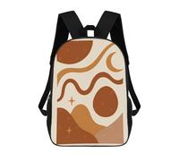 Abstract Celestial Landscape - Surreal Night Sky And Dreamy Nature Wall Art Casual Daypack Backpacks School Bag for Girls Boys High College Teens Knapsack Men Women Travel Laptop Rucksack College Book