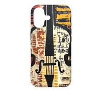 Abstract Cello String Instrument Folk Art Case for iPhone 17