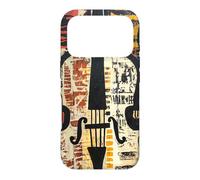Abstract Cello String Instrument Folk Art Case for iPhone 17 Pro