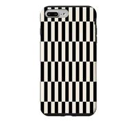 Abstract Checkered Black and Cream Stripes Classic Lines Case for iPhone 7 Plus/8 Plus