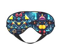 Abstract Chemistry Science Print Soft Eye Cover for Women Men Night Sleep Travel Nap