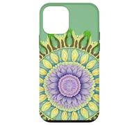 Abstract Circle Pattern With Floral Elements 2 Case for iPhone 12 mini