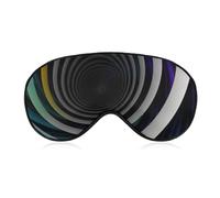 Abstract Circle Swirl Eye Mask for Women & Men, Breathable & Adjustable Eye Cover, Ultra Soft Sleep Mask, Lightweight Travel Blindfold for Airplane, Nap, Night Sleeping